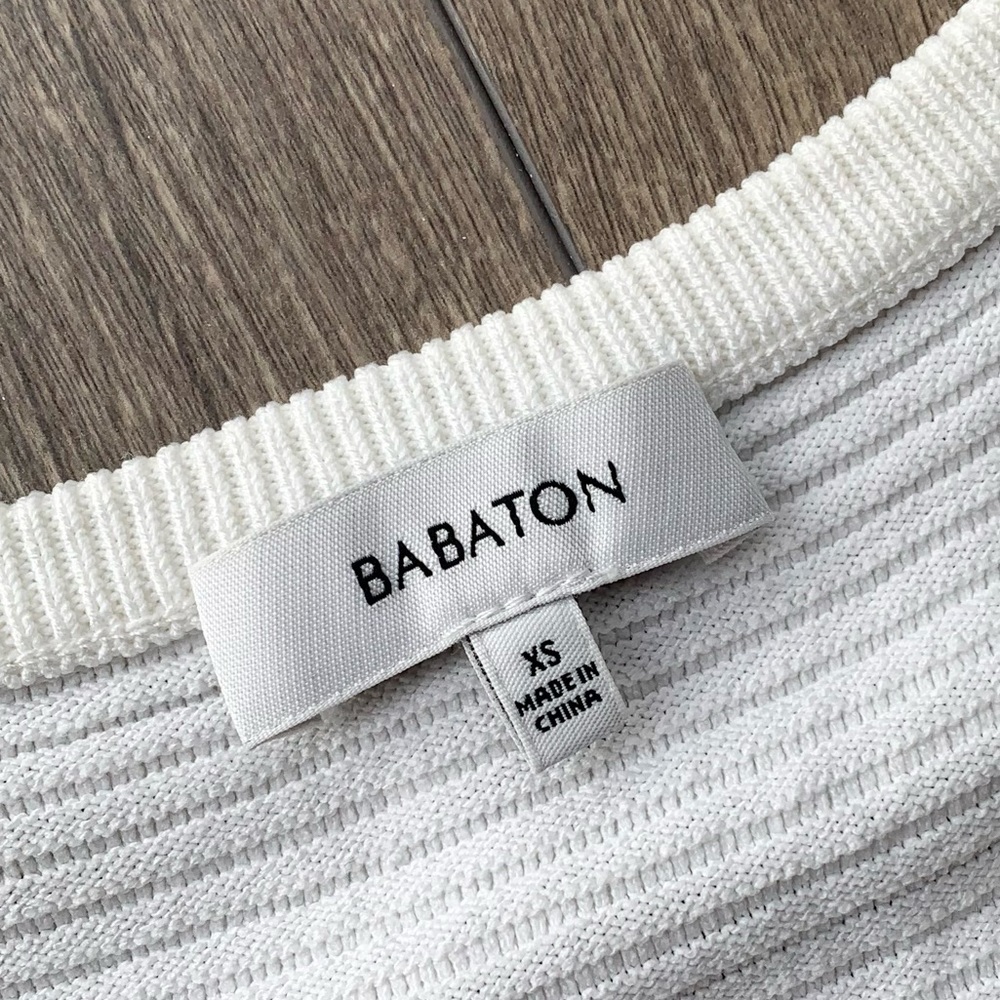 Aritzia Babaton Alrik Knit Top White Size XS - Picture 11 of 16